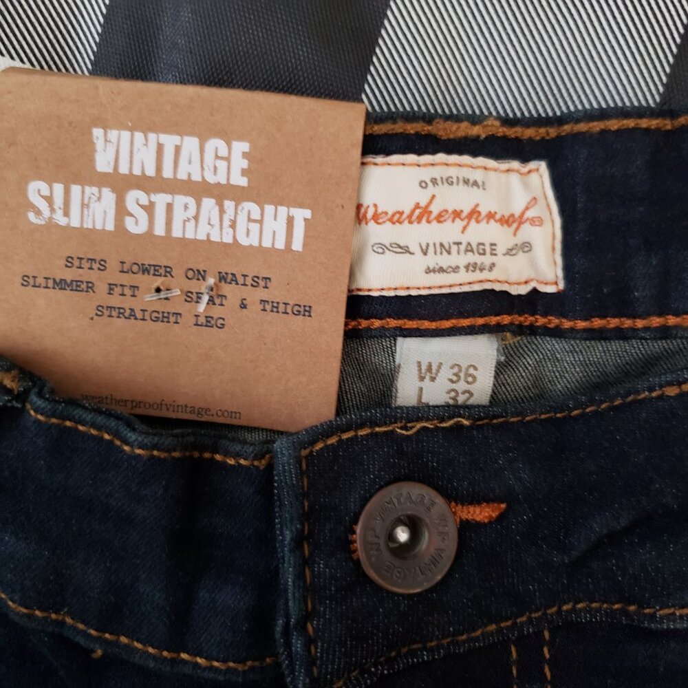 Men’s Vintage Comfort Blue Jeans NWT 36x32 - Picture 5 of 9